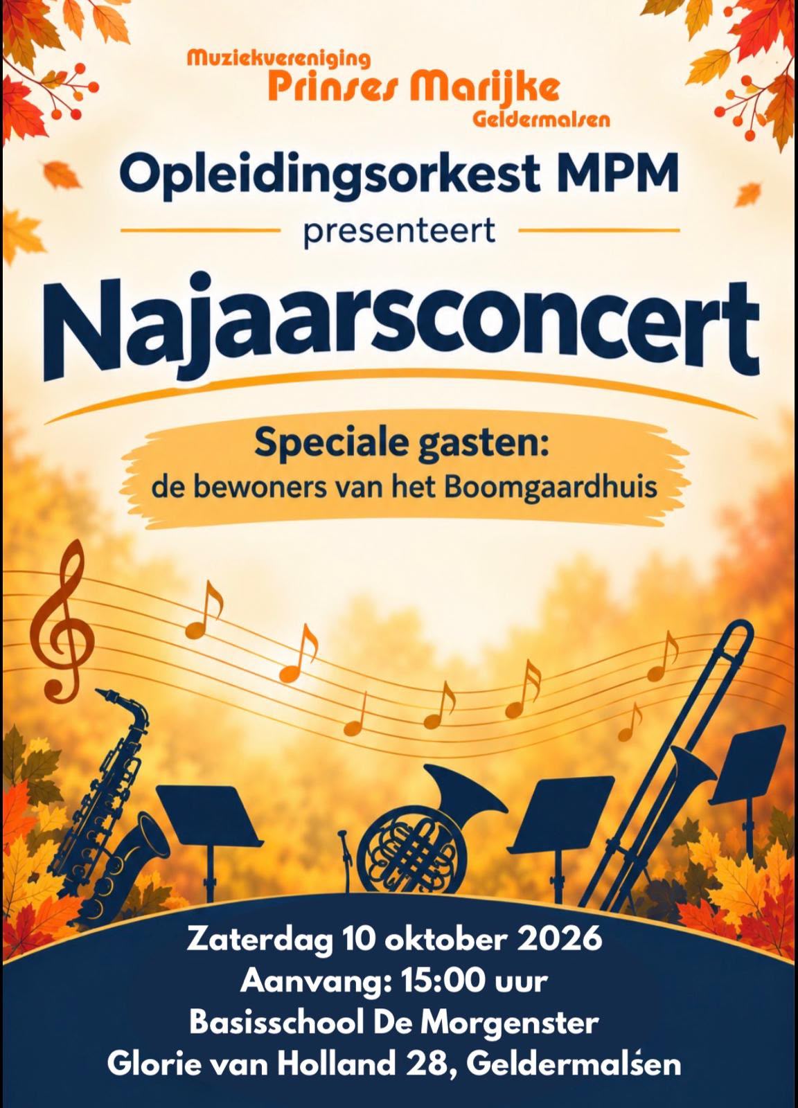Poster Najaarsconcert 2026
